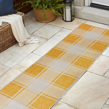 Sabine Traditional Farmhouse Bold Gingham Area Rug